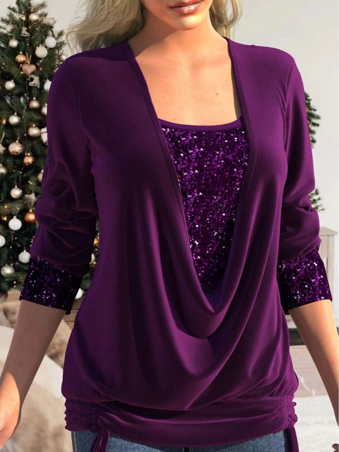 Dazzle | Pailletten glittertop