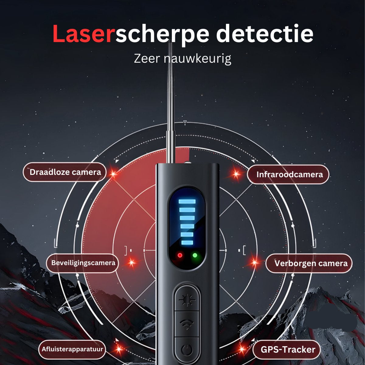 SpyBlocker™ | Detecteert verborgen camera's, microfoons en GPS-zenders in enkele seconden