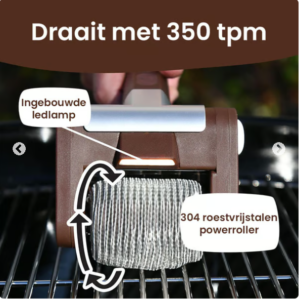 GrillCleaner Pro | De snelste, gemakkelijkste en veiligste manier om je bbq schoon te maken!