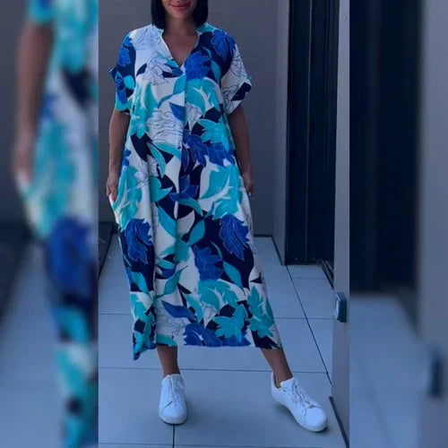 Elena™ – Elegante Bloemenjurk | De Jurk Die Jou Laat Stralen! 