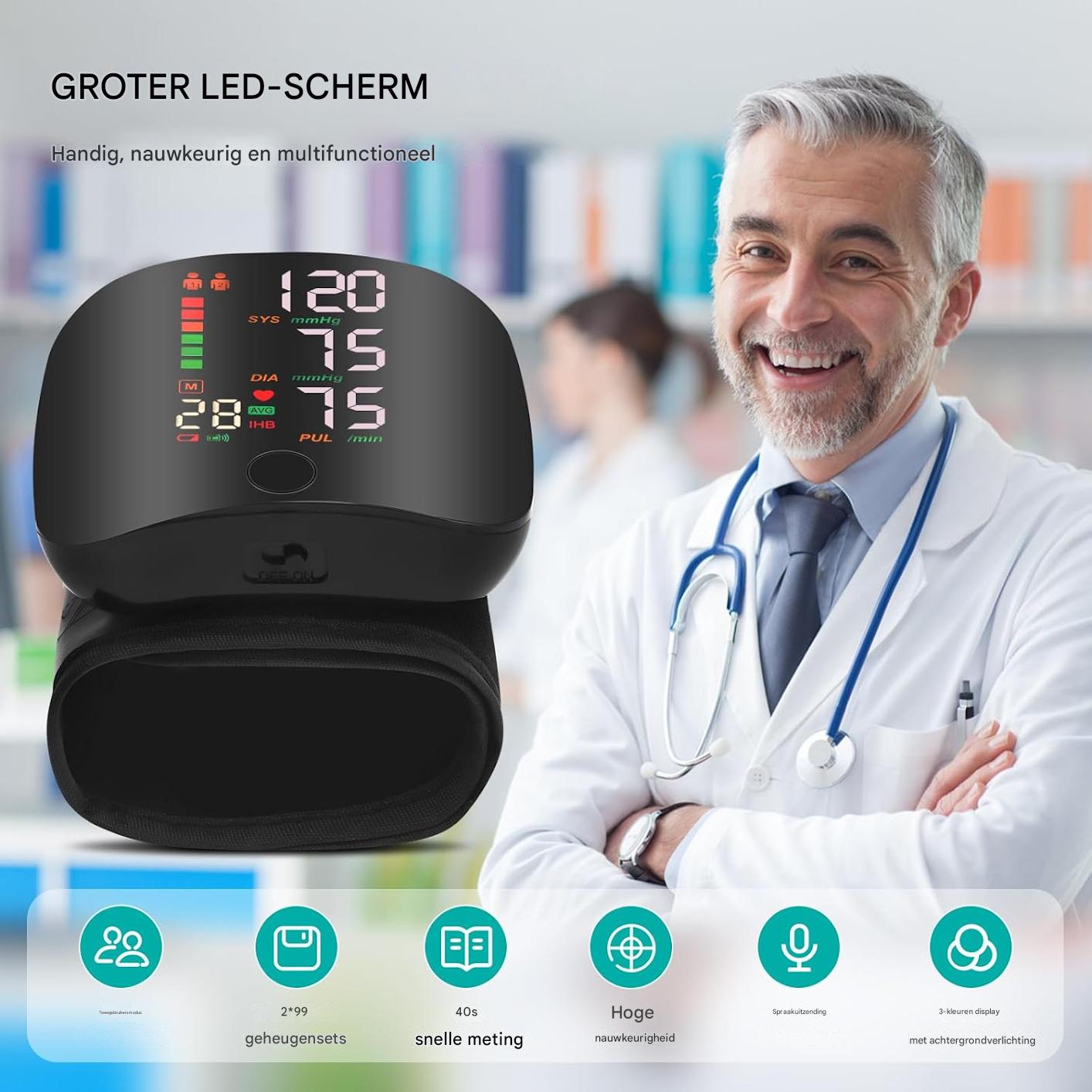 PulseMate™ Pro | Maak kennis met je bloeddruk in 30 seconden