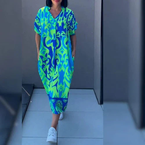 Elena™ – Elegante Bloemenjurk | De Jurk Die Jou Laat Stralen! 