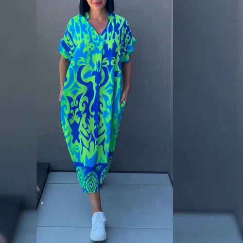 Elena™ – Elegante Bloemenjurk | De Jurk Die Jou Laat Stralen! 