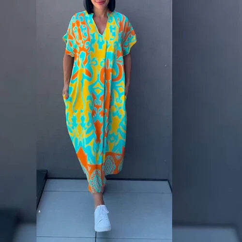 Elena™ – Elegante Bloemenjurk | De Jurk Die Jou Laat Stralen! 