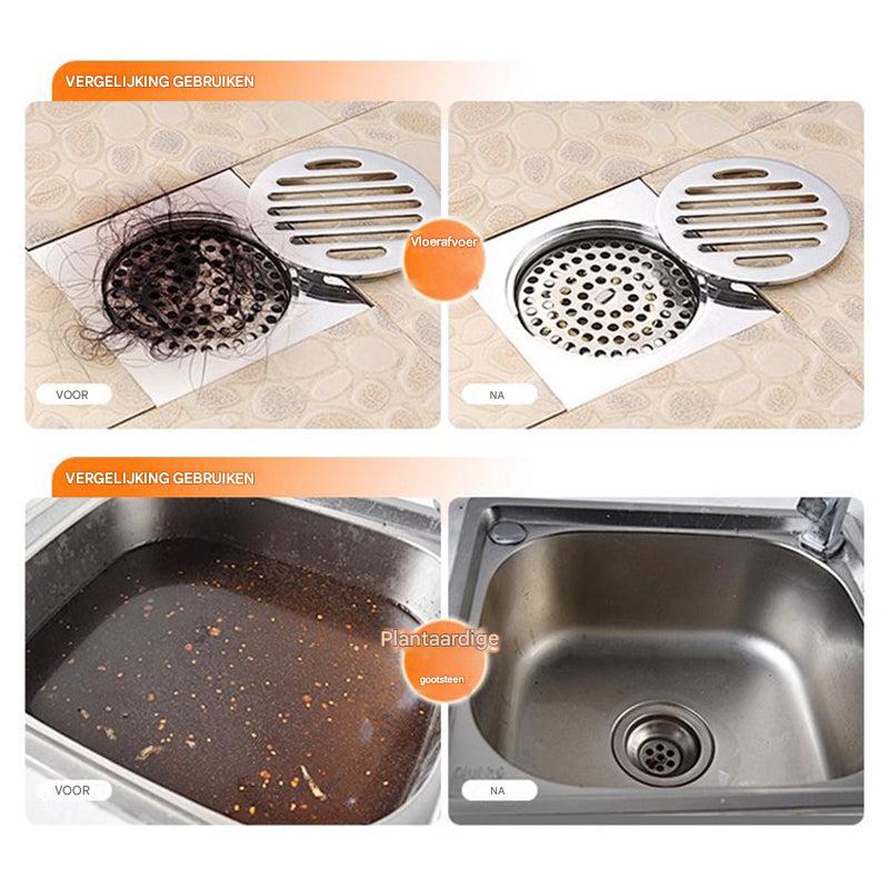 PowerDrain | Ontstop en reinigt uw afvoer in seconden | 4+4 gratis